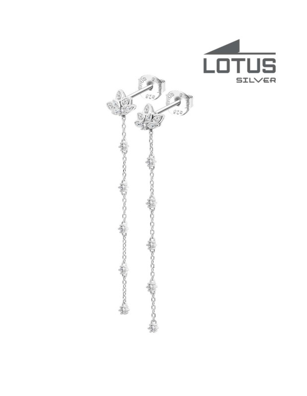 LOTUS SILVER EARRINGS 